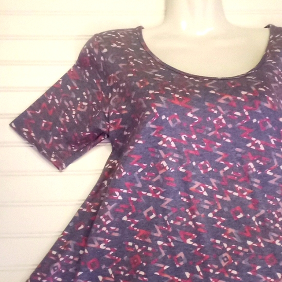 LulaRoe Abstract Perfect T Top - Picture 5 of 11